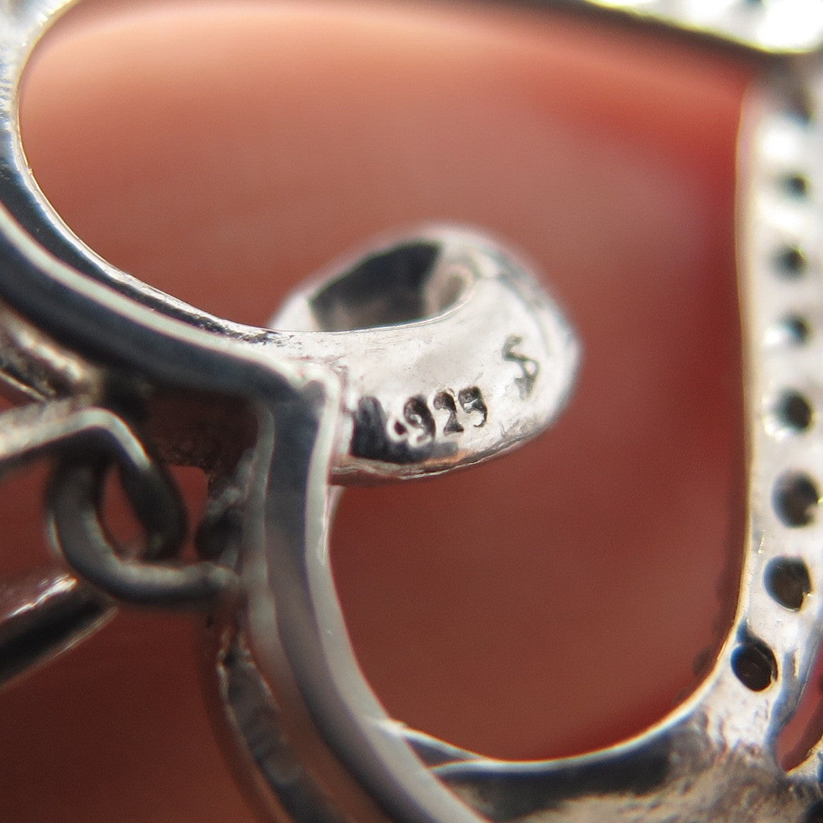 925 Sterling Silver Real Black & White Diamond Heart Minimalist Slide Pendant