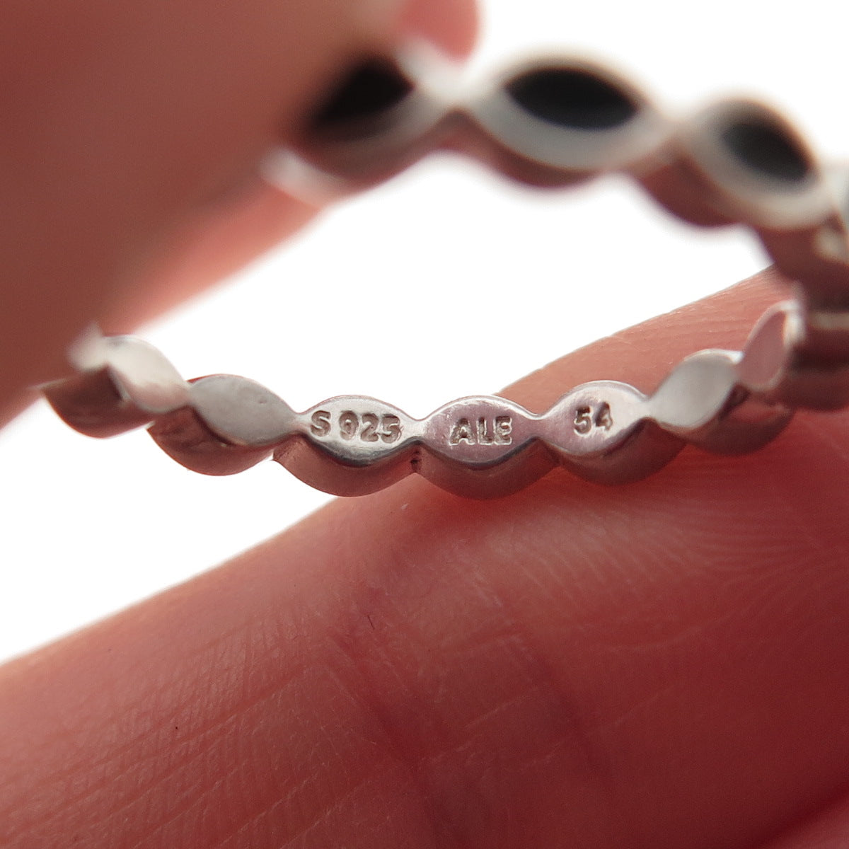 PANDORA 925 Sterling Silver Better Together Band Ring Size 6.75
