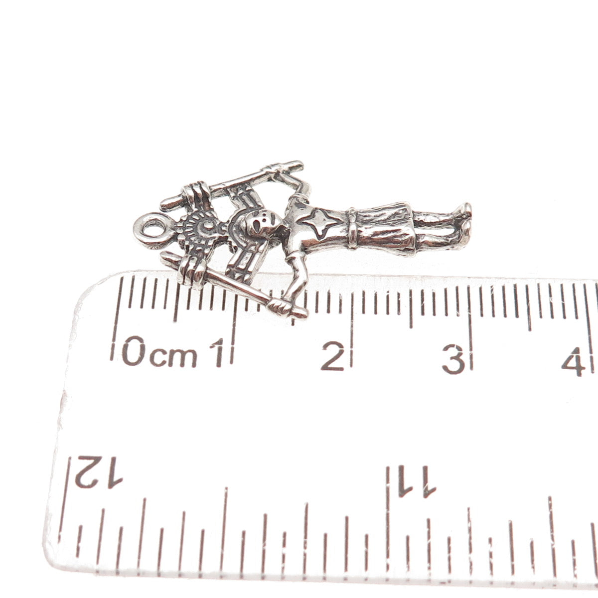 Old Pawn 925 Sterling Silver Vintage Southwestern Kachina Doll Charm Pendant