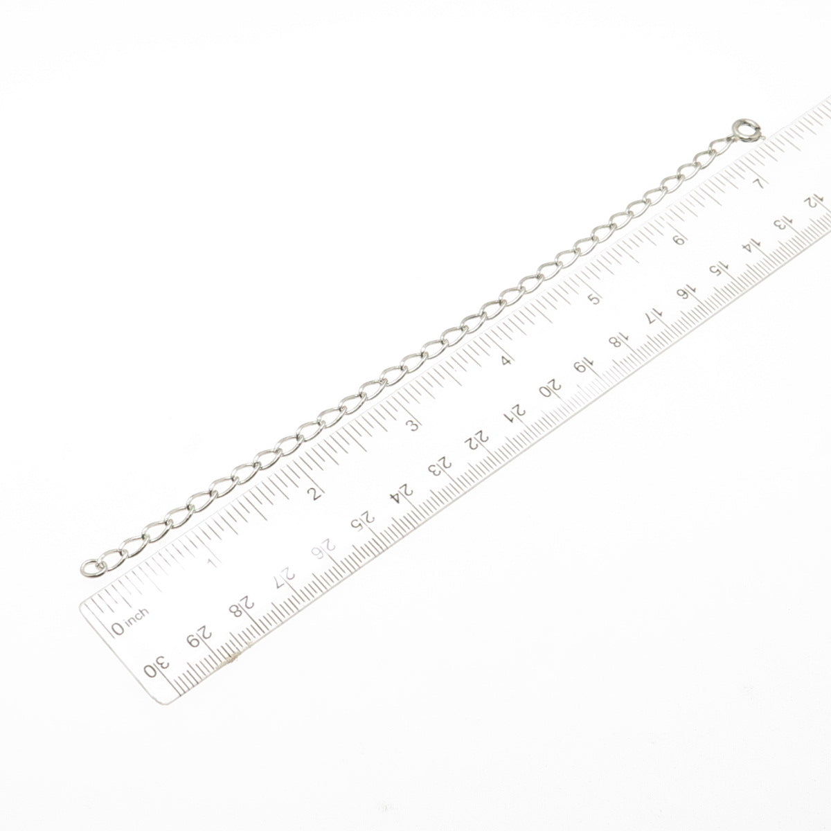 925 Sterling Silver Vintage Curb Link Bracelet 6.75"