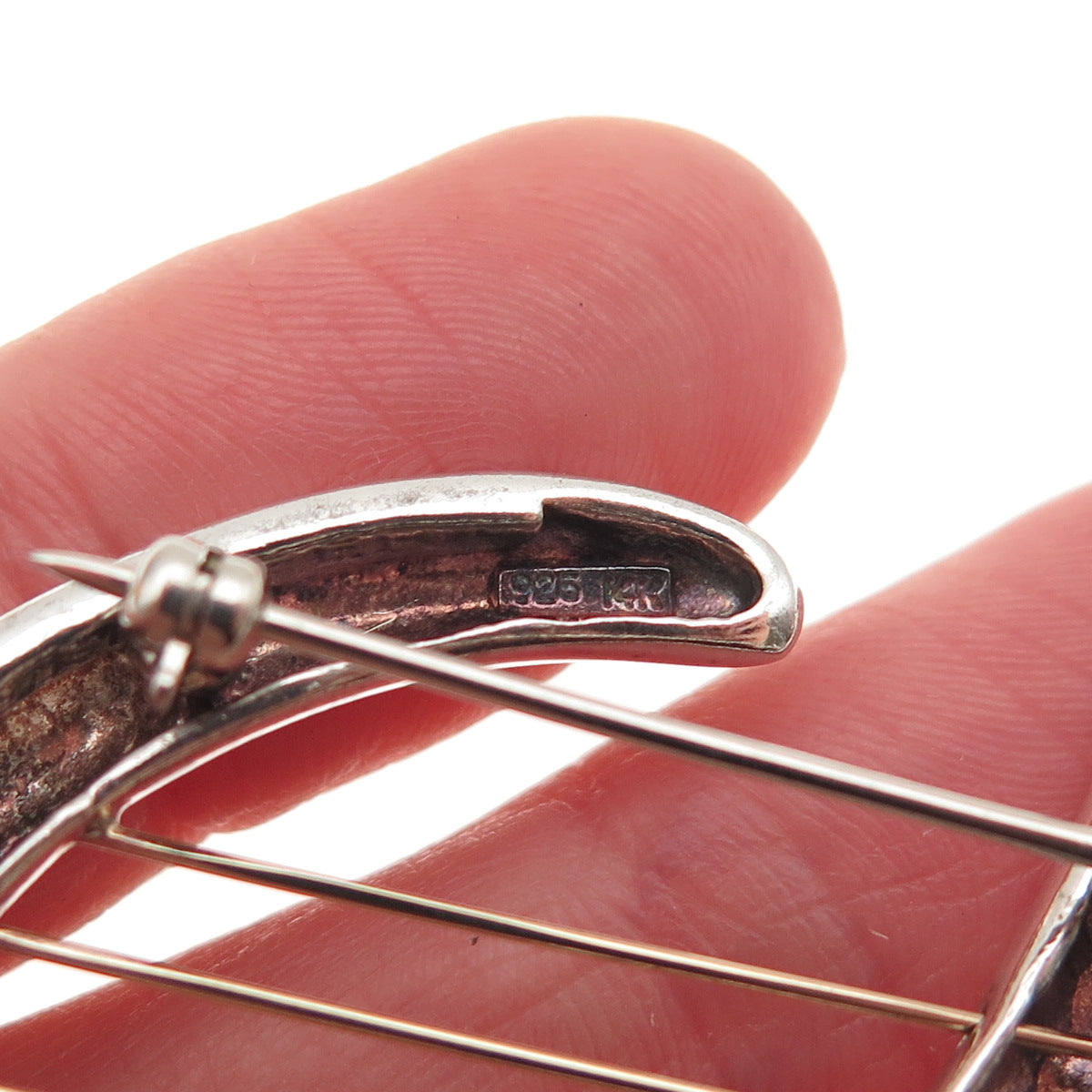 Rachel Gera Sterling Silver & 14K Gold Hadassah Keepers of the Gate Pin Brooch