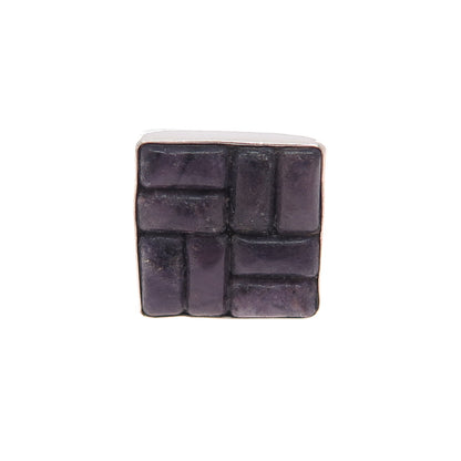 JAY KING DESERT ROSE Sterling Silver Vintage Sugilite Oxidized Ring Size 5.75