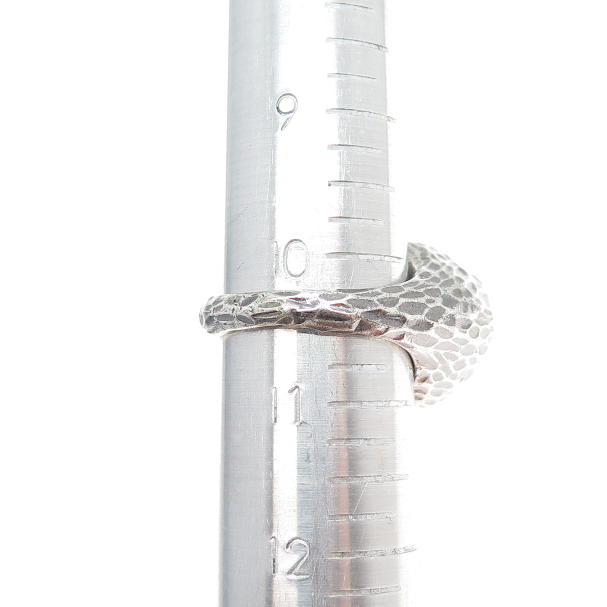 D. PRESSLEY NYC 925 Sterling Silver Vintage Cross Oxidized Ring Size 10.5