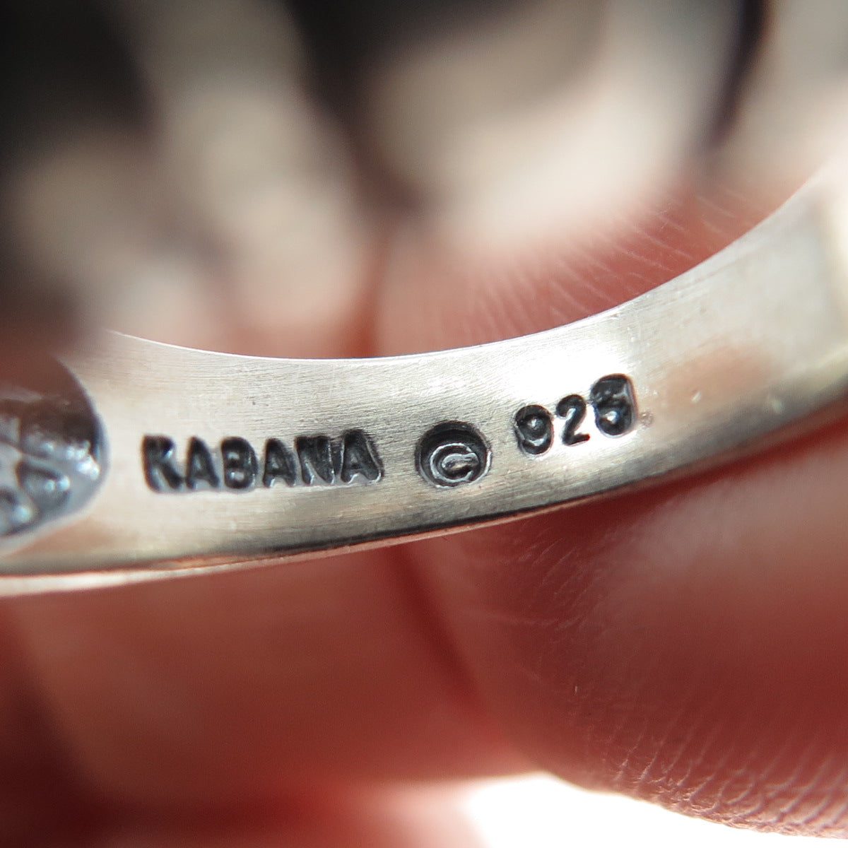 KABANA 925 Sterling Silver Vintage Modernist Ribbed Dome Ring Size 6