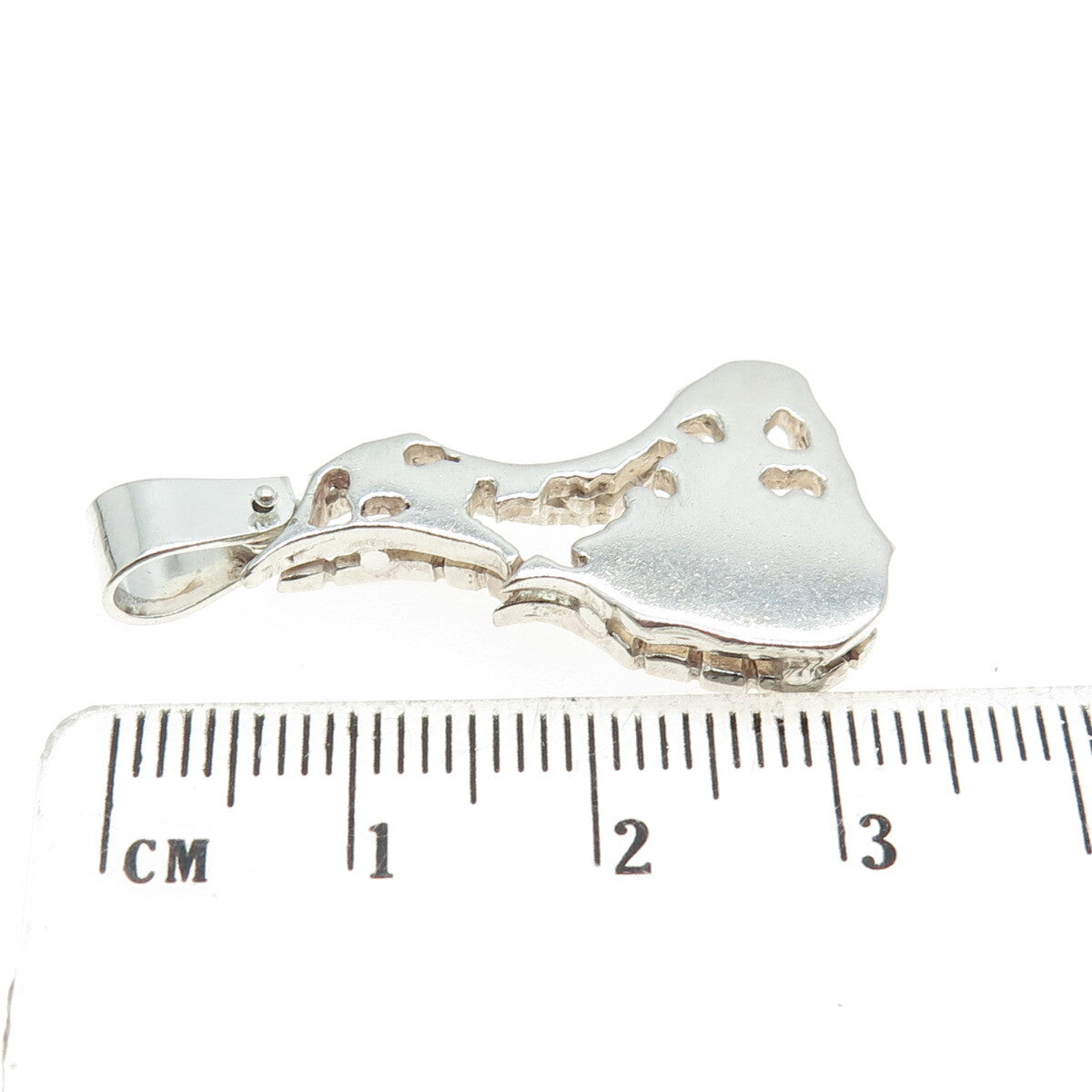 925 Sterling Silver Vintage Island Modernist Pendant