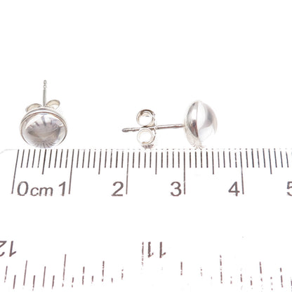 Pandora 925 Sterling Silver Clear Crystal April Birthstone Droplet Stud Earrings