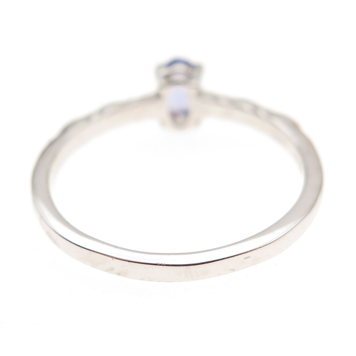 Chuck Clemency 925 Sterling Silver Real Oval-Cut Tanzanite Ring Size 8