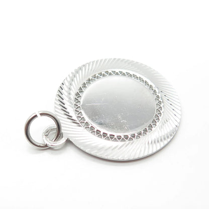 925 Sterling Silver Vintage Lamode Modernist Pendant