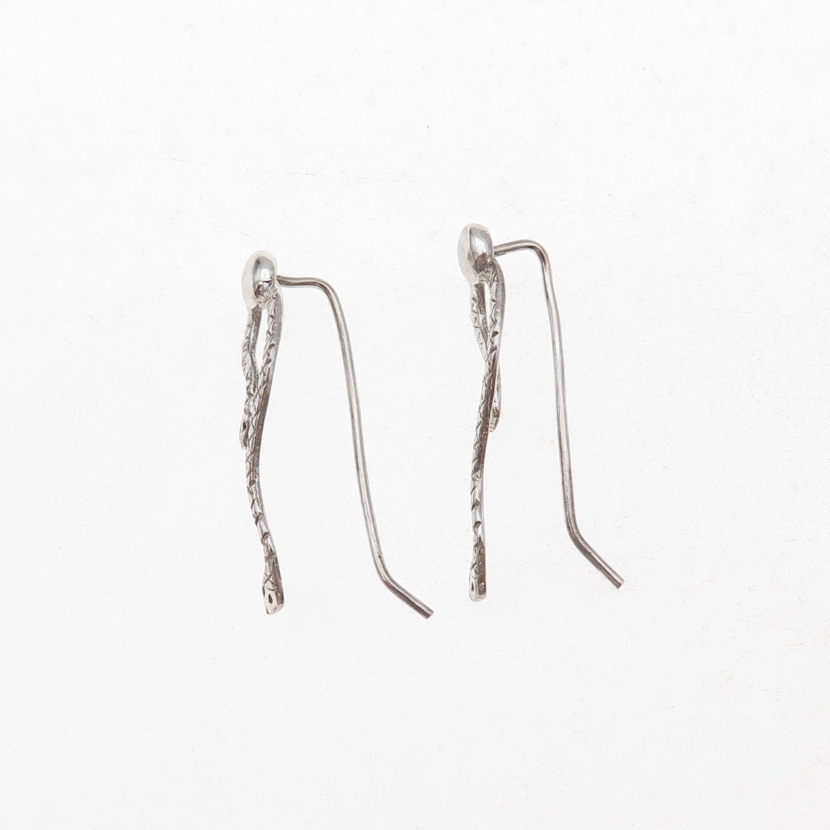 Jezlaine 925 Sterling Silver Vintage Snake Earrings