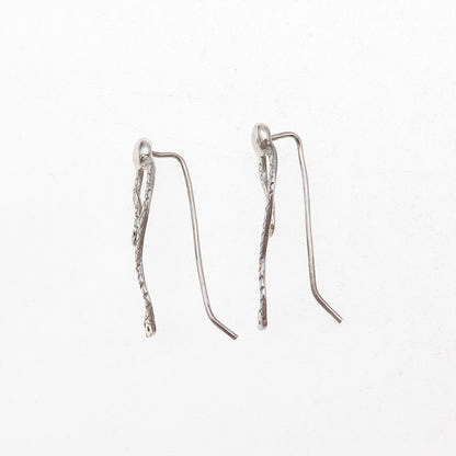 Jezlaine 925 Sterling Silver Vintage Snake Earrings