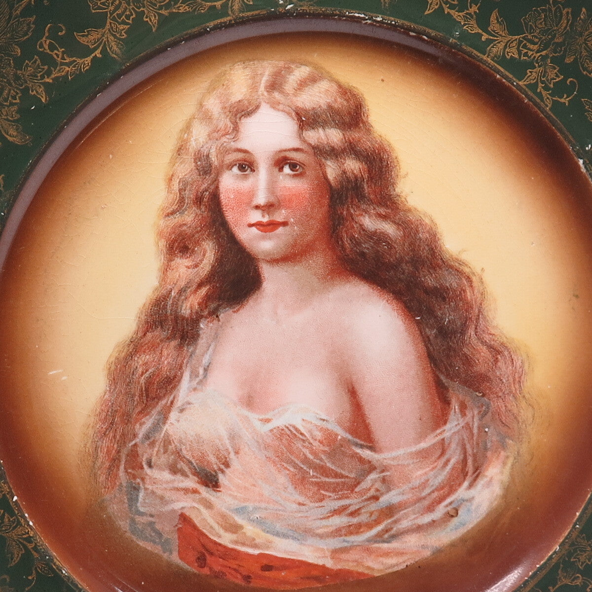 Empire Porcelain Co. Antique Stoke on Trent Portrait Porcelain Cabinet Plate