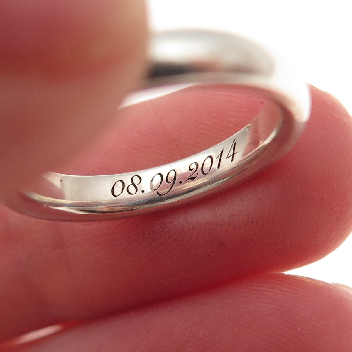 James Avery 925 Sterling Vintage Engraved Classic Wedding Band Ring Size 5.25
