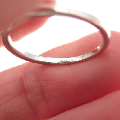 925 Sterling Silver Round-Cut Red C Z Ring Size 6.75