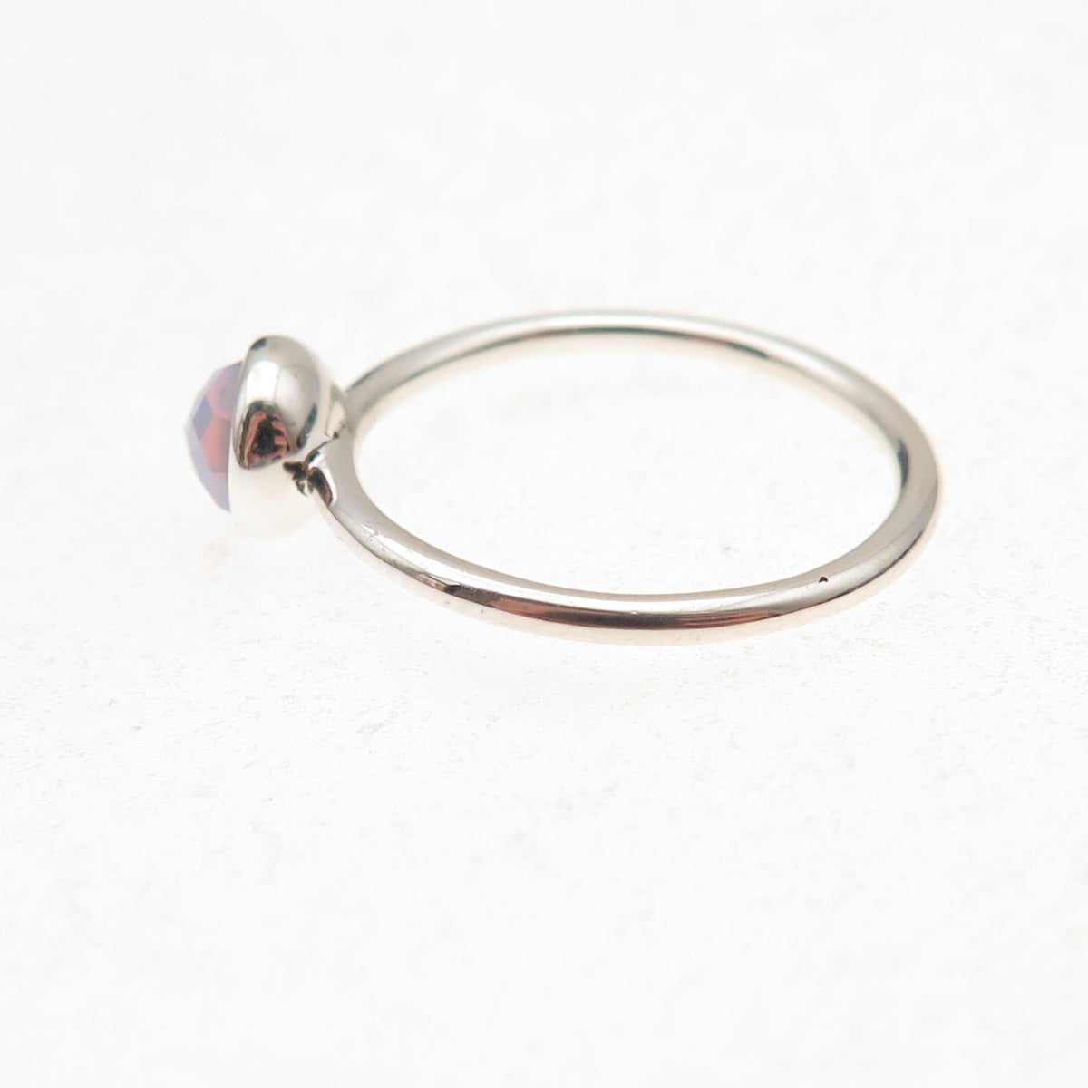 Pandora 925 Sterling Silver Real Opalite Poetic Droplet Ring Size 7