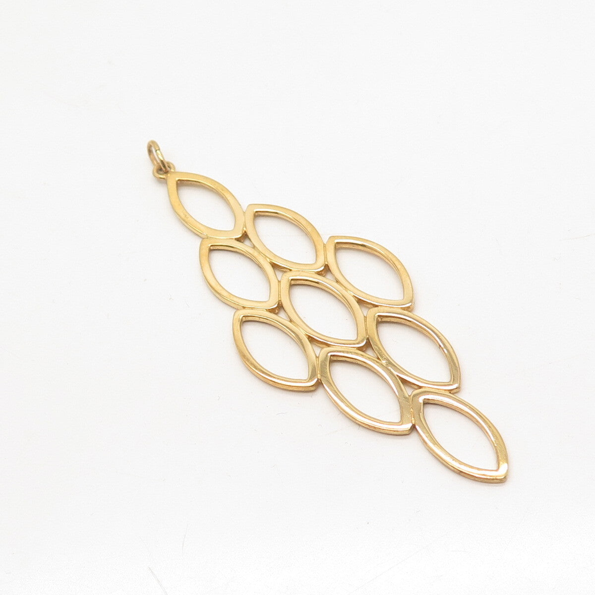 925 Sterling Silver Gold Plated T & B Modernist Pendant