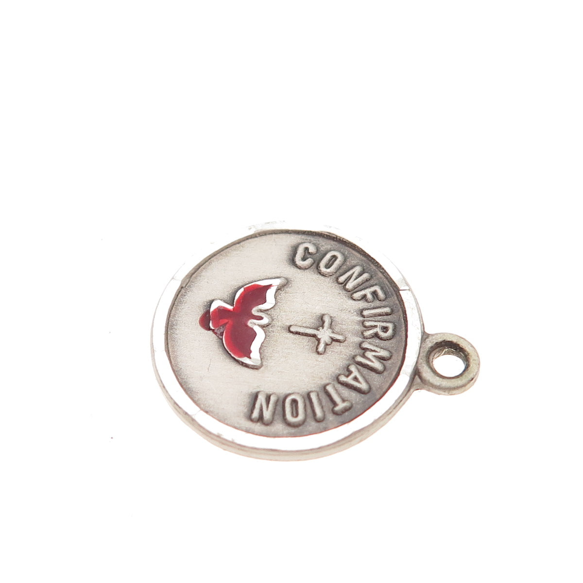 Bliss 925 Sterling Silver Vintage Enamel Confirmation Mini Charm Pendant