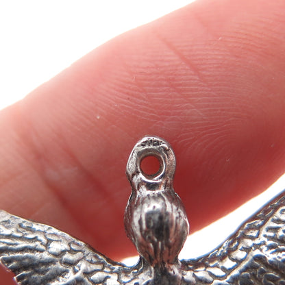 Old Pawn Sterling Silver Vintage Southwestern Indian Bird Dancer Mini Pendant