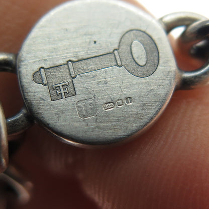 Theo Fennell 925 Sterling Silver Vintage London Leo Zodiac Oxidized Bracelet 6"