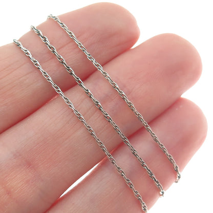 925 Sterling Silver Vintage "Someone Special" Twisted Rope Chain Necklace 18"