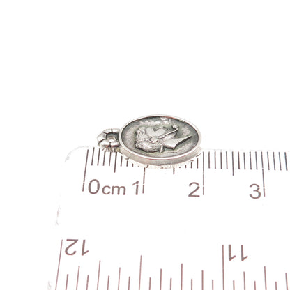 CTO O.C. Tanner Sterling Silver Vintage Telephone Operator Mini Charm Pendant