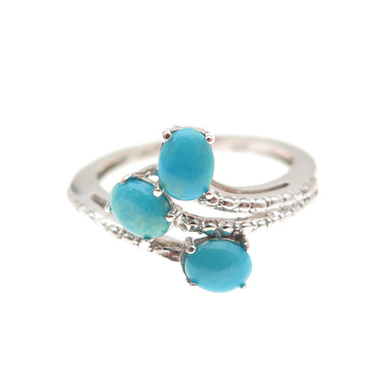 Chuck Clemency 925 Sterling Silver Real Sleeping Beauty Turquoise Ring Size 6.25