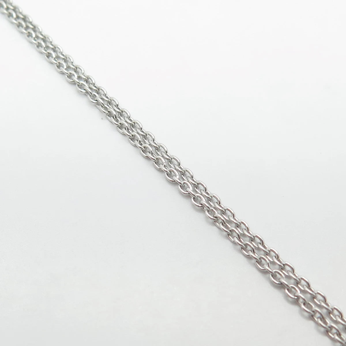 925 Sterling Silver Vintage Disney Cinderella's Slipper Rolo Chain Necklace 18"