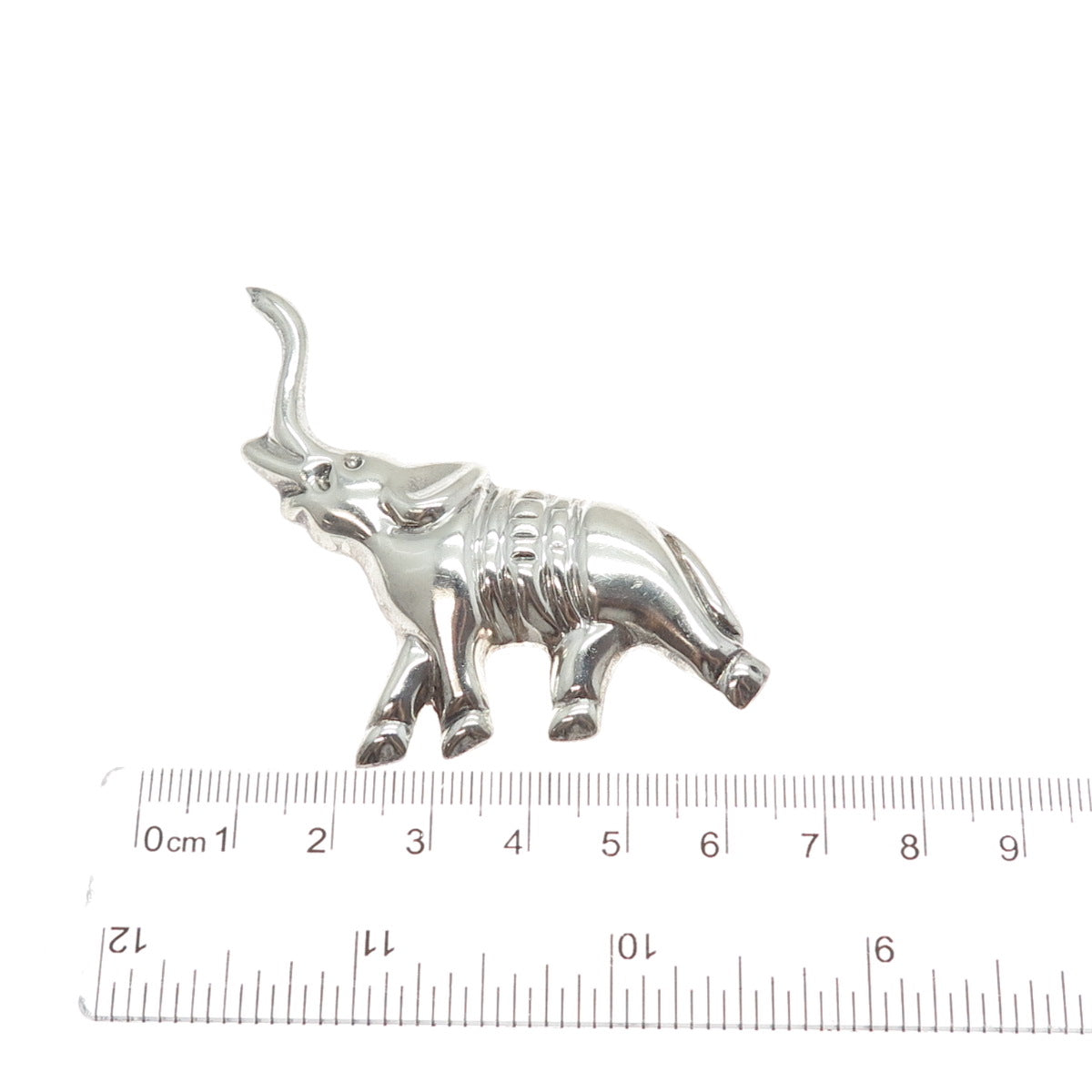 925 Sterling Silver Vintage Mexico Elephant Pin Brooch