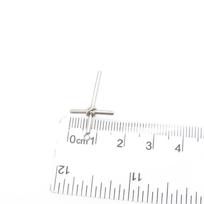 925 Sterling Silver Vintage Cross Religious Minimalist Charm Pendant