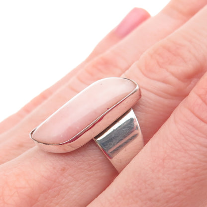 Jay King Desert Rose 925 Sterling Silver Vintage Real Pink Quartz Ring Size 8
