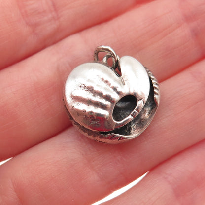 Danecraft 925 Sterling Silver Vintage Baseball Glove & Ball Mini Charm Pendant