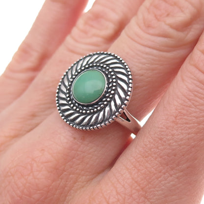 Carolyn Pollack Old Pawn Sterling Silver Vintage Royston Turquoise Ring Size 7