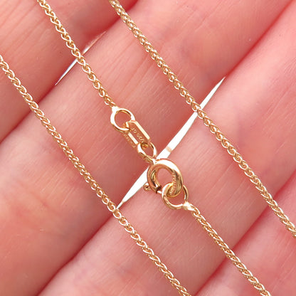 1/20 14K Gold Filled Spiga Chain Necklace 18"
