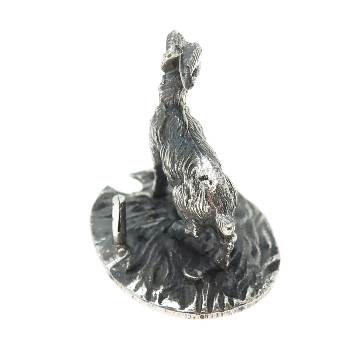 FRANCESCO CAPUTO 800 Silver Antique Italy Goat Oxidized Miniature Figurine