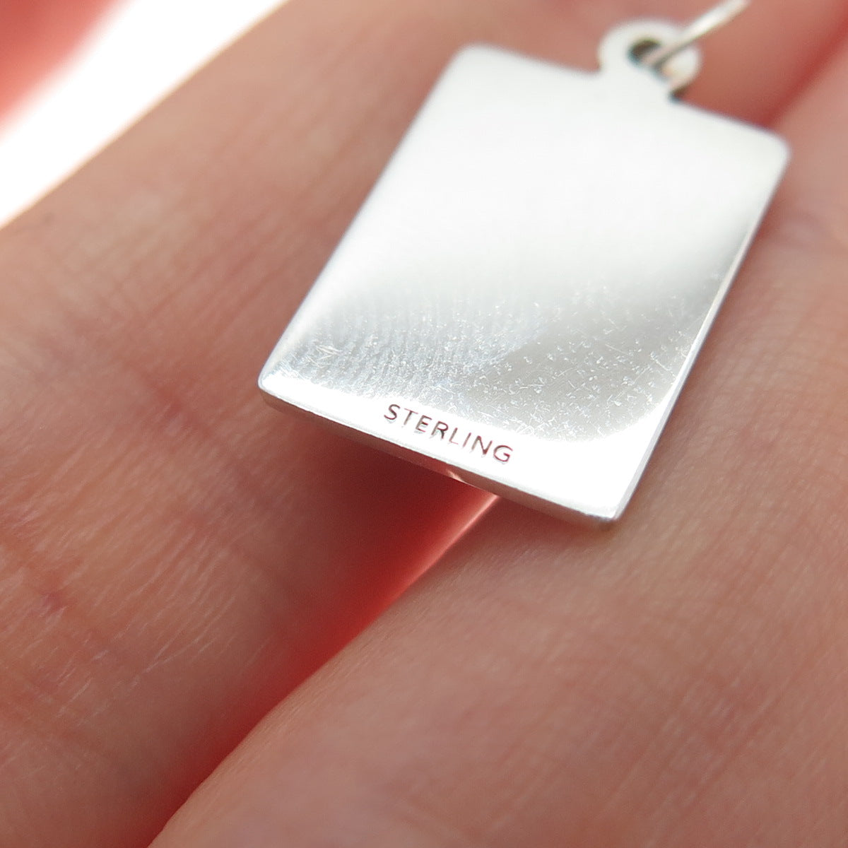 925 Sterling Silver Red Enamel I Ignore People Like I'm Taken Minimalist Pendant