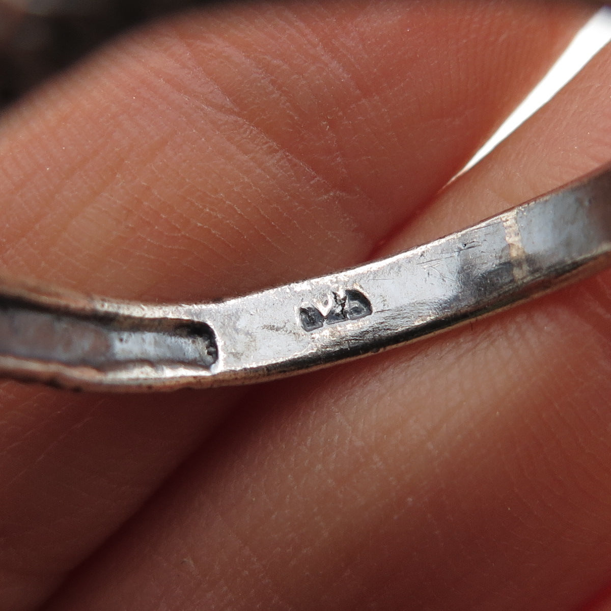 925 Sterling Silver Vintage Cobra Snake Oxidized Ring Size 13