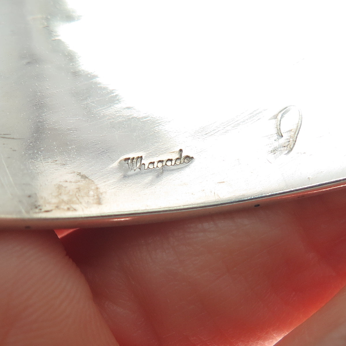 JERRY WHAGAD HONWYTEWA Old Pawn Sterling Silver Vintage Solid 174.7g Bracelet 8"