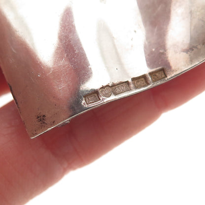 Kultateollisuus Ky 830H Silver Vintage 1969 Finland Modernist Oxidized Pendant