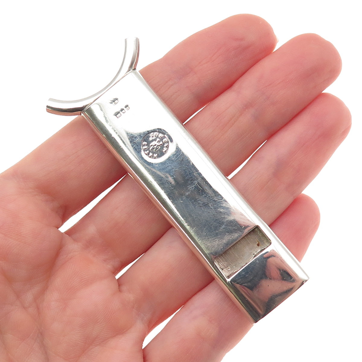 Artes Magnus / Peter Nicholas & Co. Sterling Vintage 1988 London Whistle Pendant