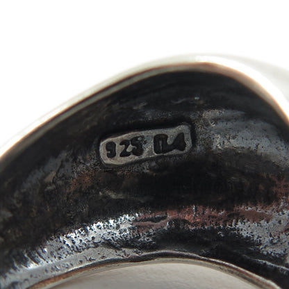 925 Sterling Silver Vintage Friendly Dolphin Adjustable Ring Size 8.5