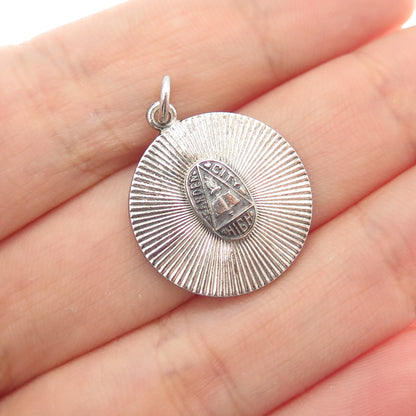DIEGES & CLUST 925 Sterling Silver Vintage 1962 Garden City High School Pendant