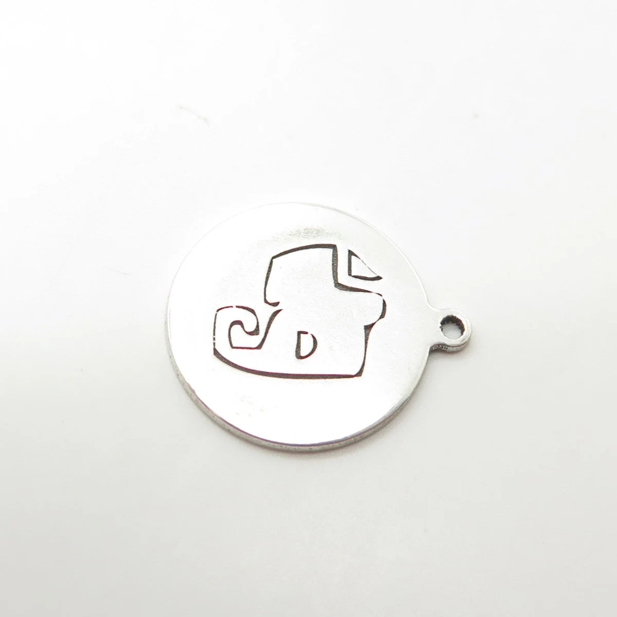 925 Sterling Silver USA Two In Town Elephant Charm Pendant