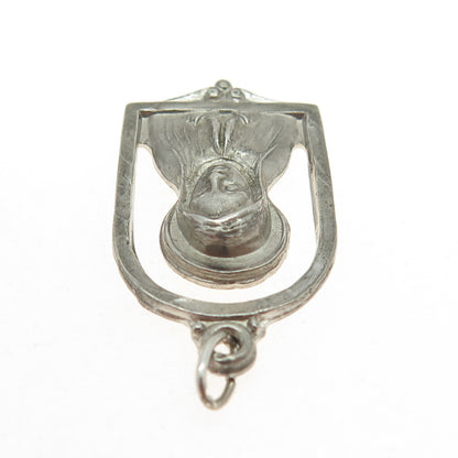 925 Sterling Silver Antique Art Deco St. Mary & Baby Jesus Religious Pendant