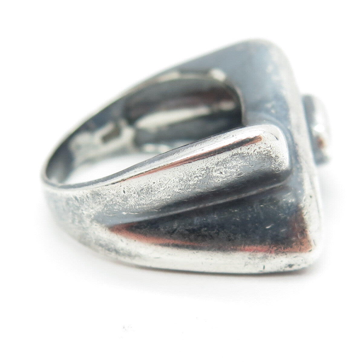 N&D CO. 925 Sterling Silver Vintage Modernist Ring Size 7