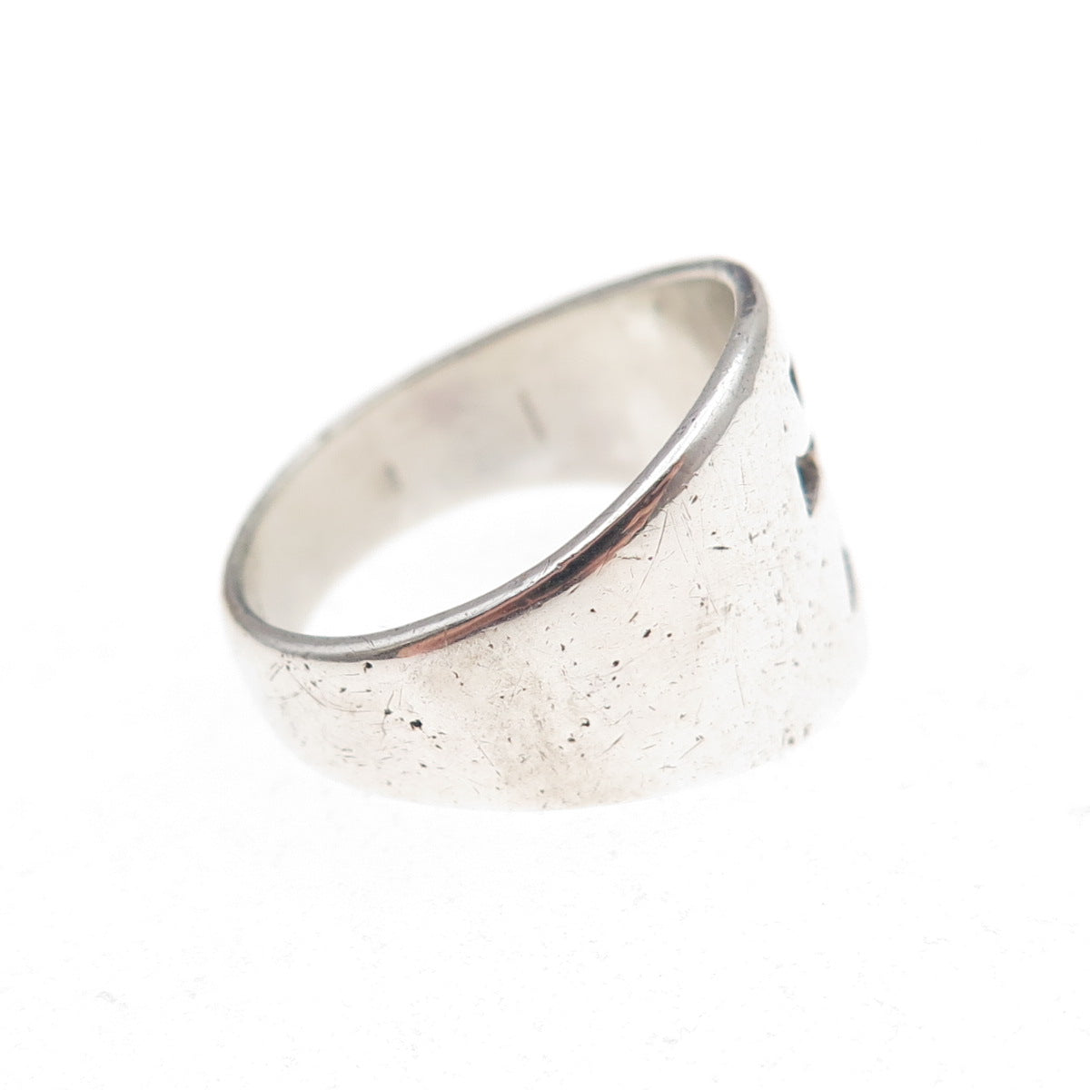James Avery 925 Sterling Silver Vintage Cross Oxidized Ring Size 5