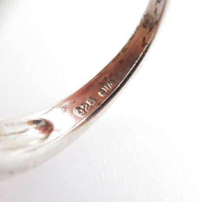 CNA PRANDA 925 Sterling Silver Vintage Enamel Animal Pattern Ring Size 8