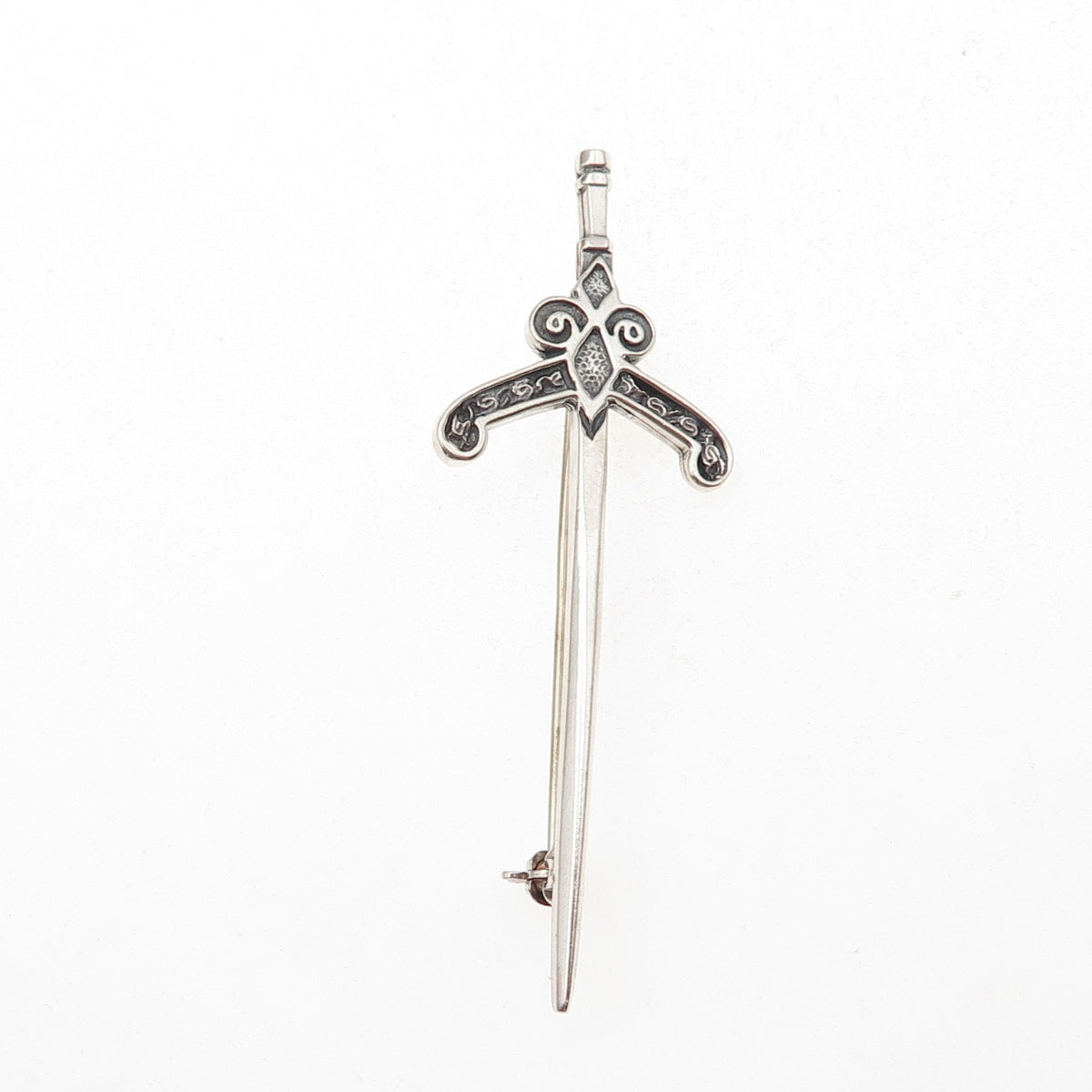 Malcolm Gray Ortak Silvercraft Sterling Vintage 1981 Scottish Kilt Pin Brooch