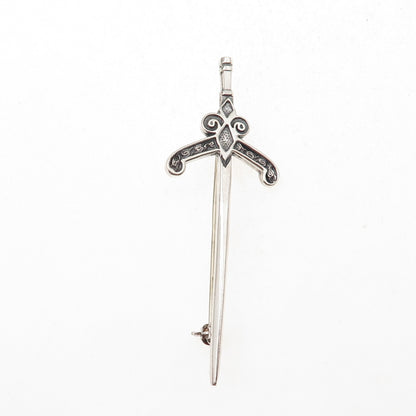 Malcolm Gray Ortak Silvercraft Sterling Vintage 1981 Scottish Kilt Pin Brooch