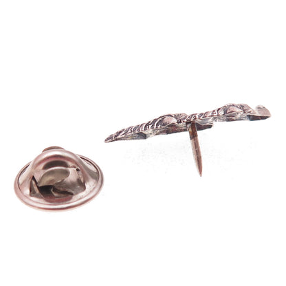 Beau & B.A. Ballou 925 Sterling Antique Art Deco Horse Couple Tie Tack Lapel Pin