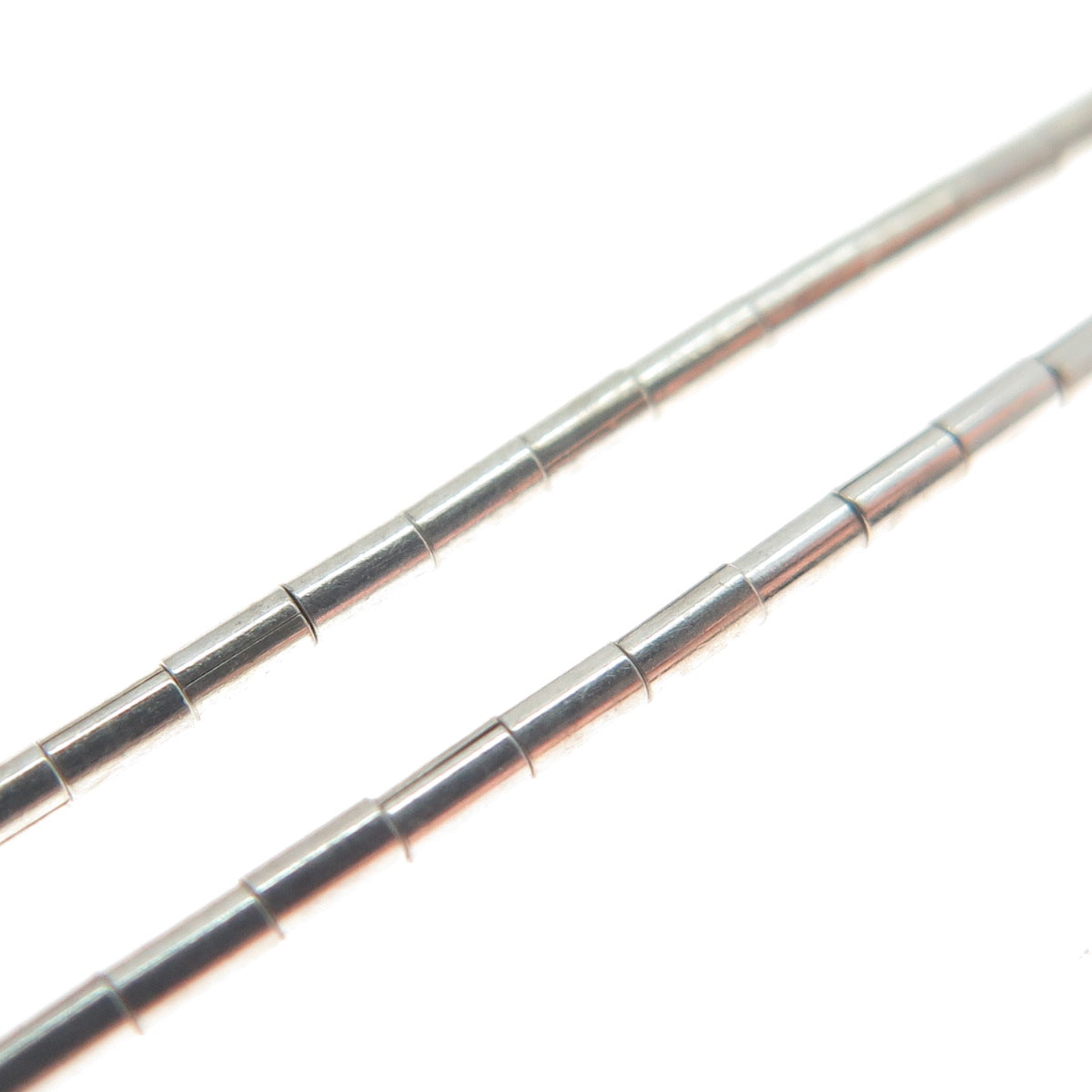 Old Pawn 925 Sterling Silver Royston Turquoise Beads Liquid Chain Necklace 18"