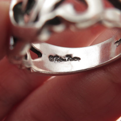 Tiffany & Co. Paloma Picasso Sterling Silver Vintage Loving Heart Ring Size 5.75